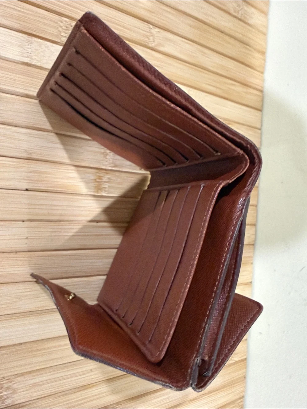 Louis Vuitton Monogram Canves trifold wallet Louis Vuitton cardholder Authentic
